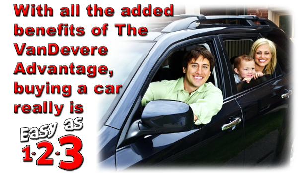 VanDevere Advantage Makes Buying A Car Easy As 123